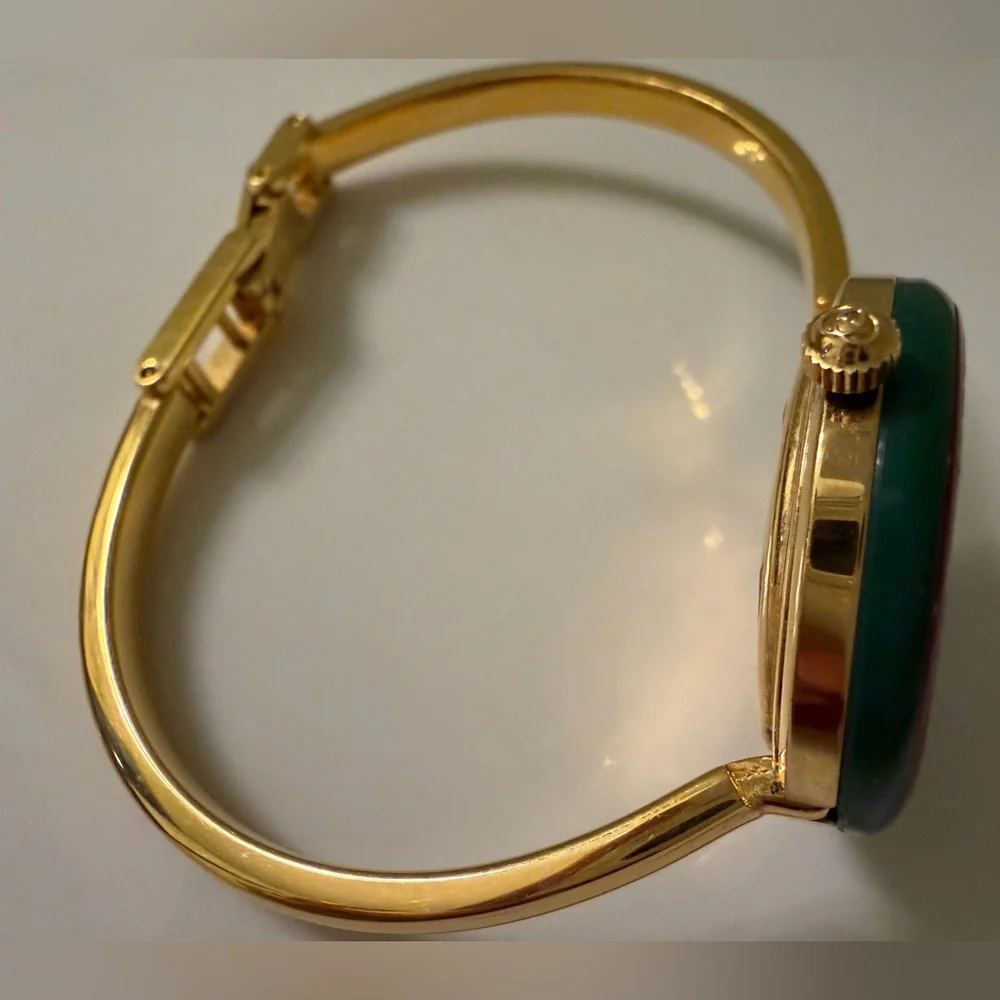 Mint~Prestige~Gucci Interchangeable Bezel Bracelet Bangle Watch with Box/Papers